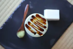 Matcha tofu smoothie vegan