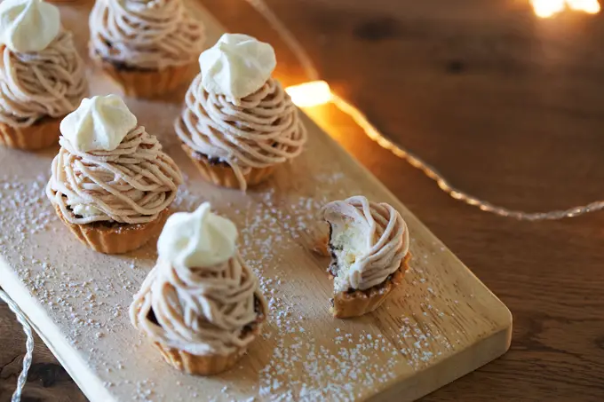 Japanese Mont blanc chestnut cream cake recipe