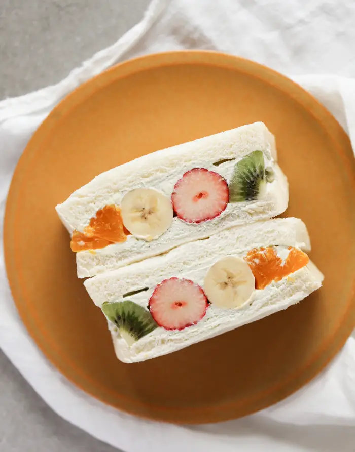 Japanese fruit sandwich recipe