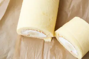 Japanese banana swiss roll cake sponge
