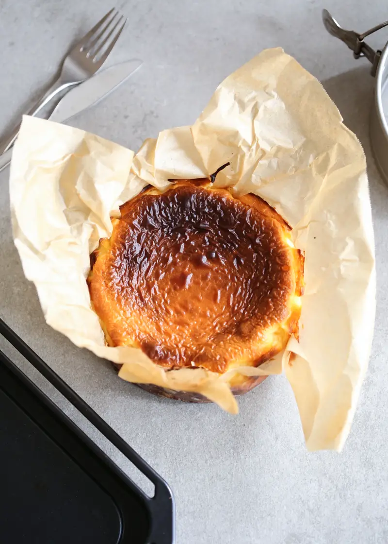 Gluten free easy basque burnt cheesecake