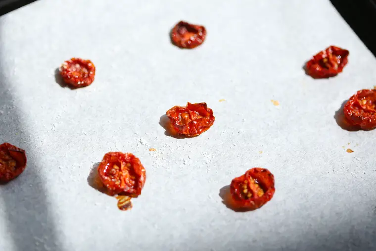 easy oven semi dried cherry tomatoes